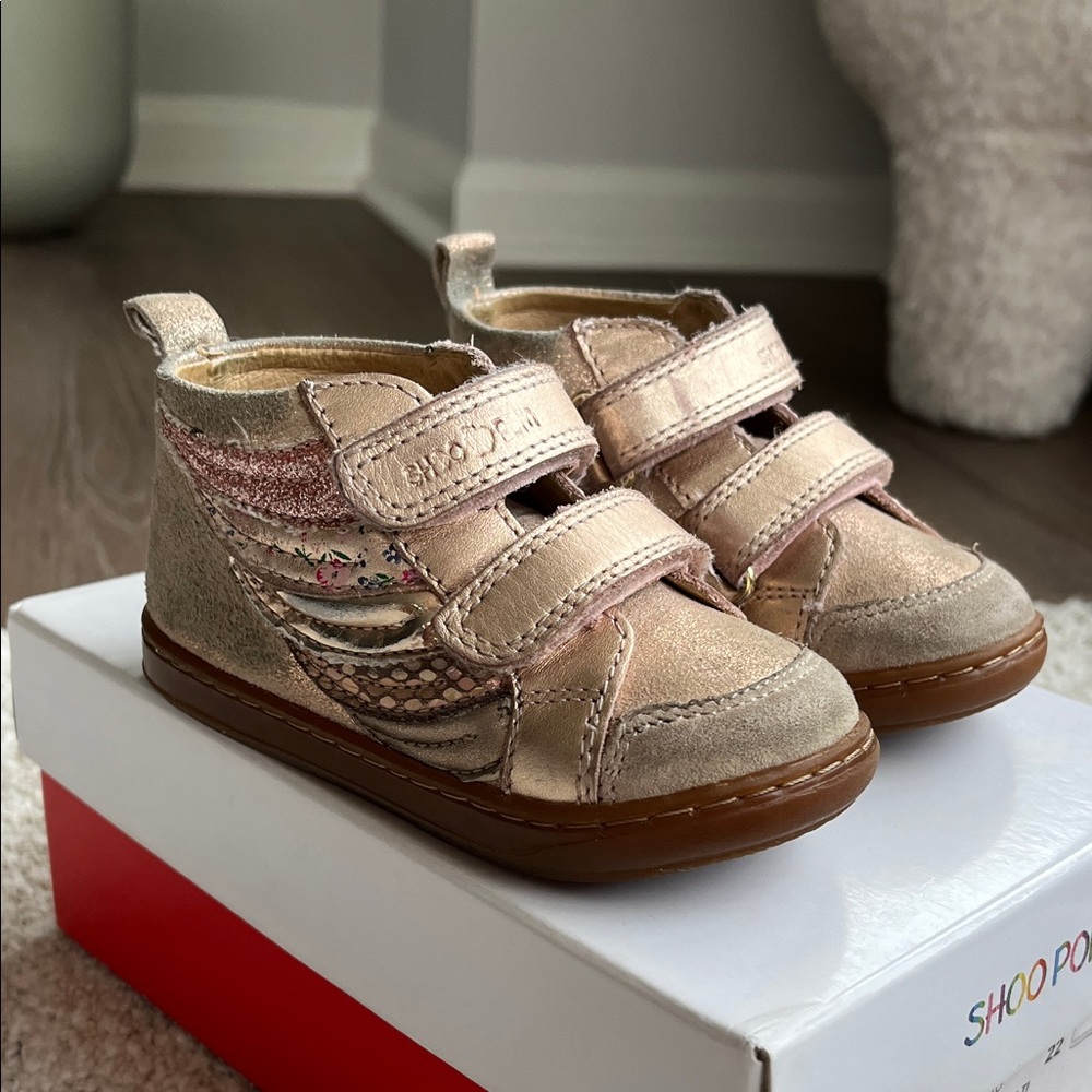 Pom D'Api Baby Shoes in Shiny Pink EU22
